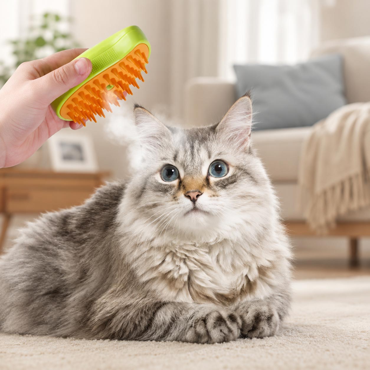 😺🐶 Cepillo de vapor 3 en 1 para perritos y gatitos mimados