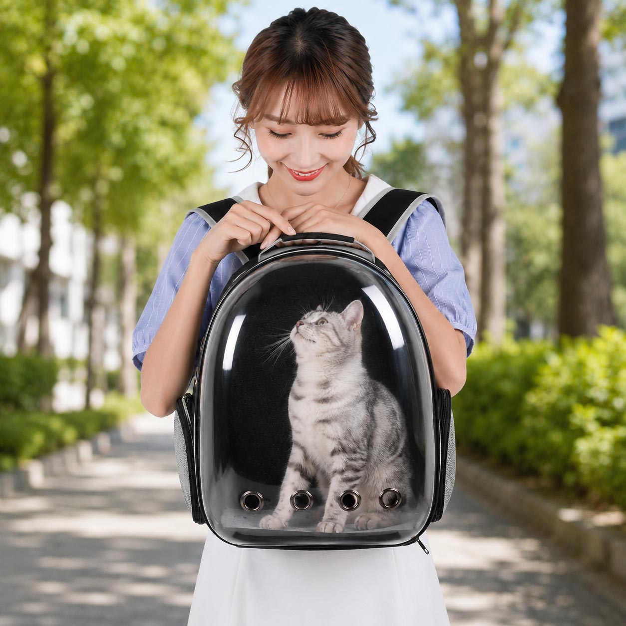 🐱🐶 Transportadora cápsula para perritos y gatitos aventureros